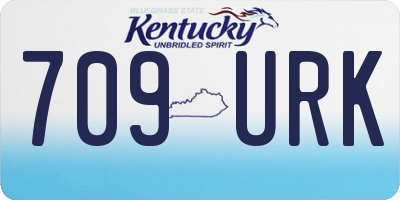 KY license plate 709URK