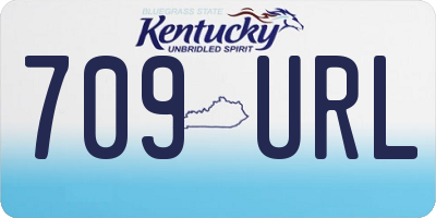KY license plate 709URL