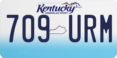 KY license plate 709URM