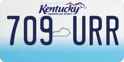 KY license plate 709URR