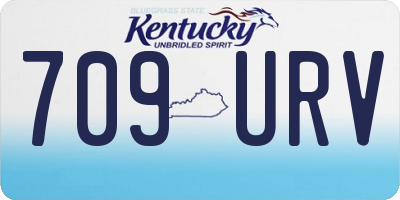 KY license plate 709URV