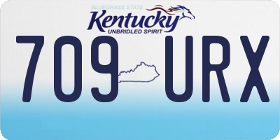 KY license plate 709URX