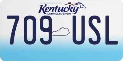 KY license plate 709USL