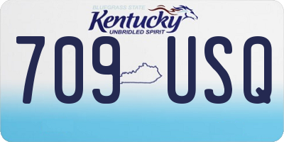 KY license plate 709USQ