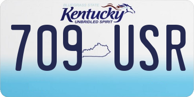 KY license plate 709USR