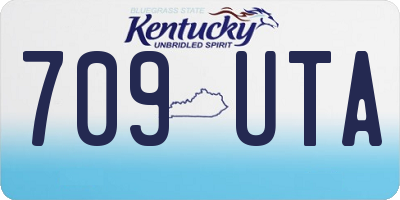 KY license plate 709UTA