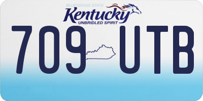 KY license plate 709UTB