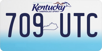KY license plate 709UTC