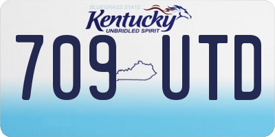 KY license plate 709UTD