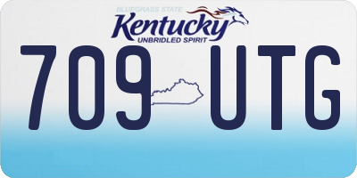 KY license plate 709UTG
