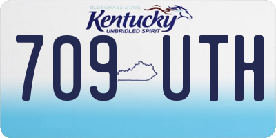 KY license plate 709UTH