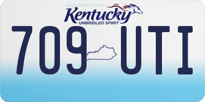 KY license plate 709UTI