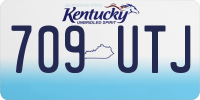 KY license plate 709UTJ