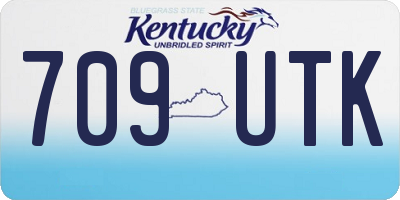 KY license plate 709UTK