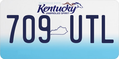 KY license plate 709UTL