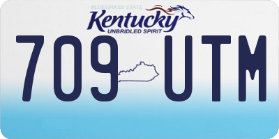KY license plate 709UTM
