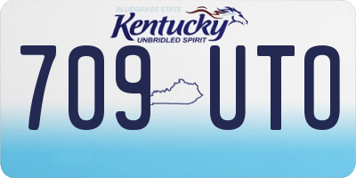 KY license plate 709UTO