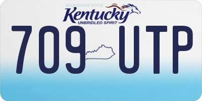 KY license plate 709UTP