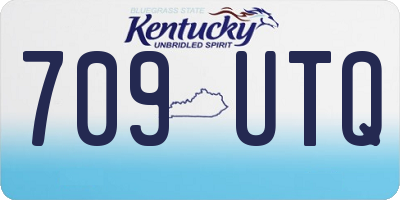 KY license plate 709UTQ