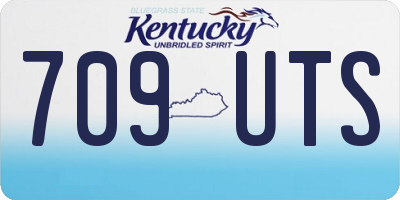 KY license plate 709UTS
