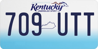 KY license plate 709UTT