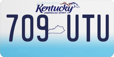 KY license plate 709UTU