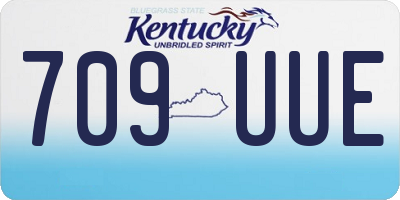 KY license plate 709UUE