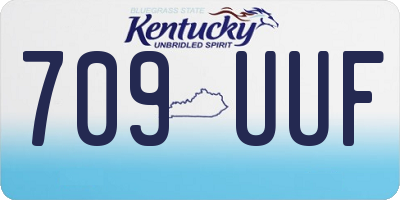 KY license plate 709UUF