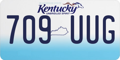 KY license plate 709UUG