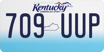 KY license plate 709UUP