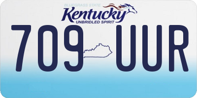 KY license plate 709UUR
