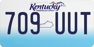 KY license plate 709UUT