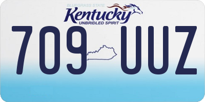 KY license plate 709UUZ