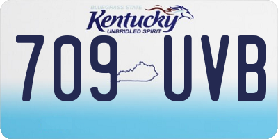 KY license plate 709UVB