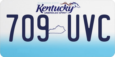 KY license plate 709UVC