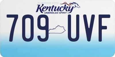 KY license plate 709UVF