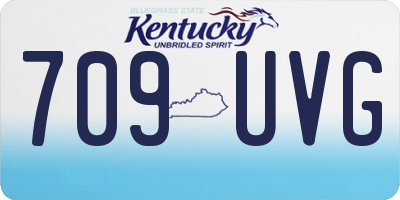 KY license plate 709UVG