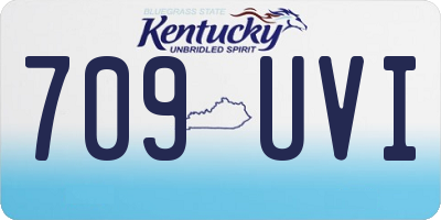 KY license plate 709UVI