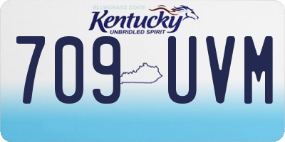 KY license plate 709UVM