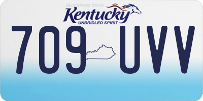 KY license plate 709UVV