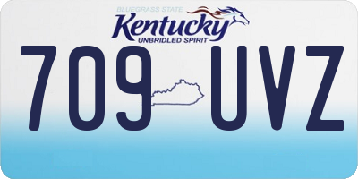 KY license plate 709UVZ