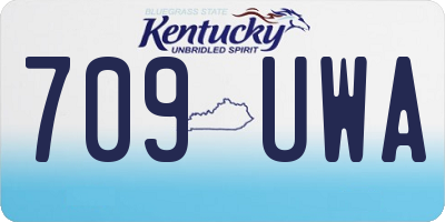 KY license plate 709UWA