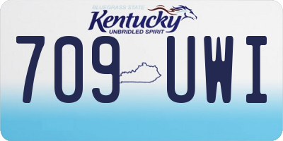 KY license plate 709UWI