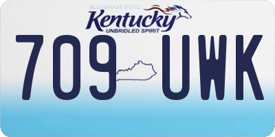 KY license plate 709UWK
