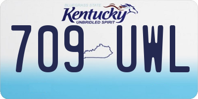 KY license plate 709UWL