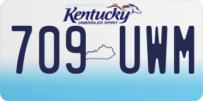 KY license plate 709UWM