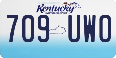 KY license plate 709UWO