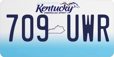 KY license plate 709UWR