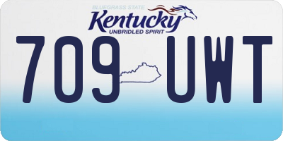 KY license plate 709UWT