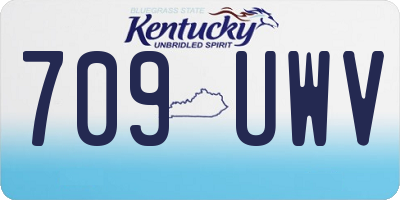 KY license plate 709UWV